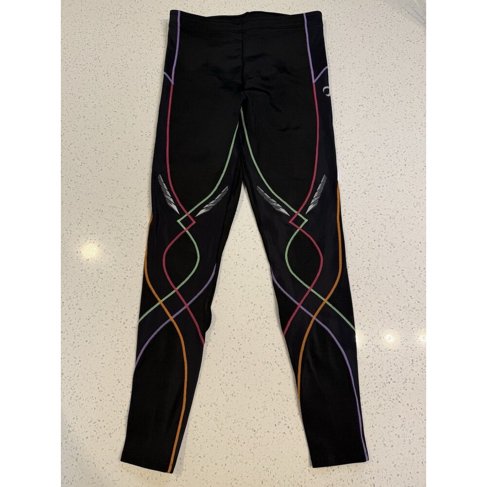 CW-X Stabilyx Compression Tights Women’s Large Black Style 3/4 Length